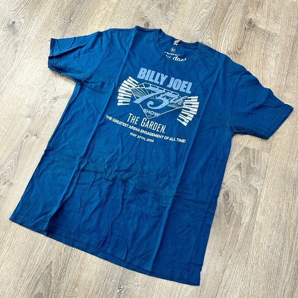 Barking Irons Other - Billy Joel 75th Show Garden TShirt Mens XL Blue Official Barking Irons See PHOTO